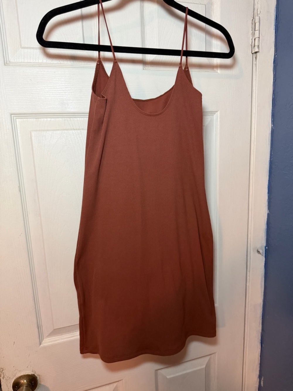 Abercrombie & Fitch Rust Mini ribbed Dress